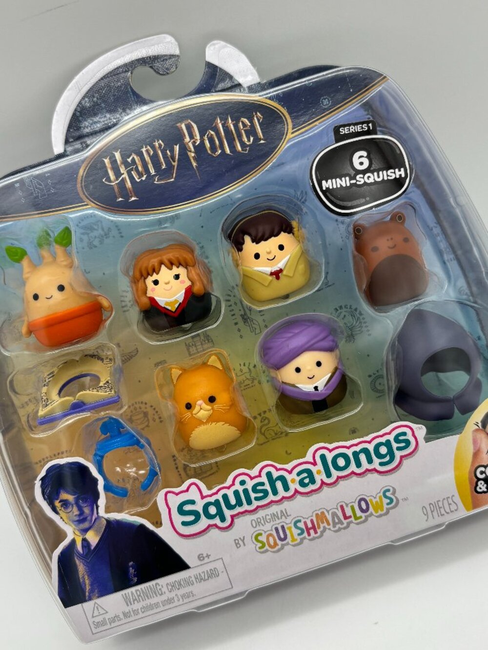 Squish-a-longs by Squishmallows “Harry Potter” Mini-Squish + Accessory 6-pk NEW